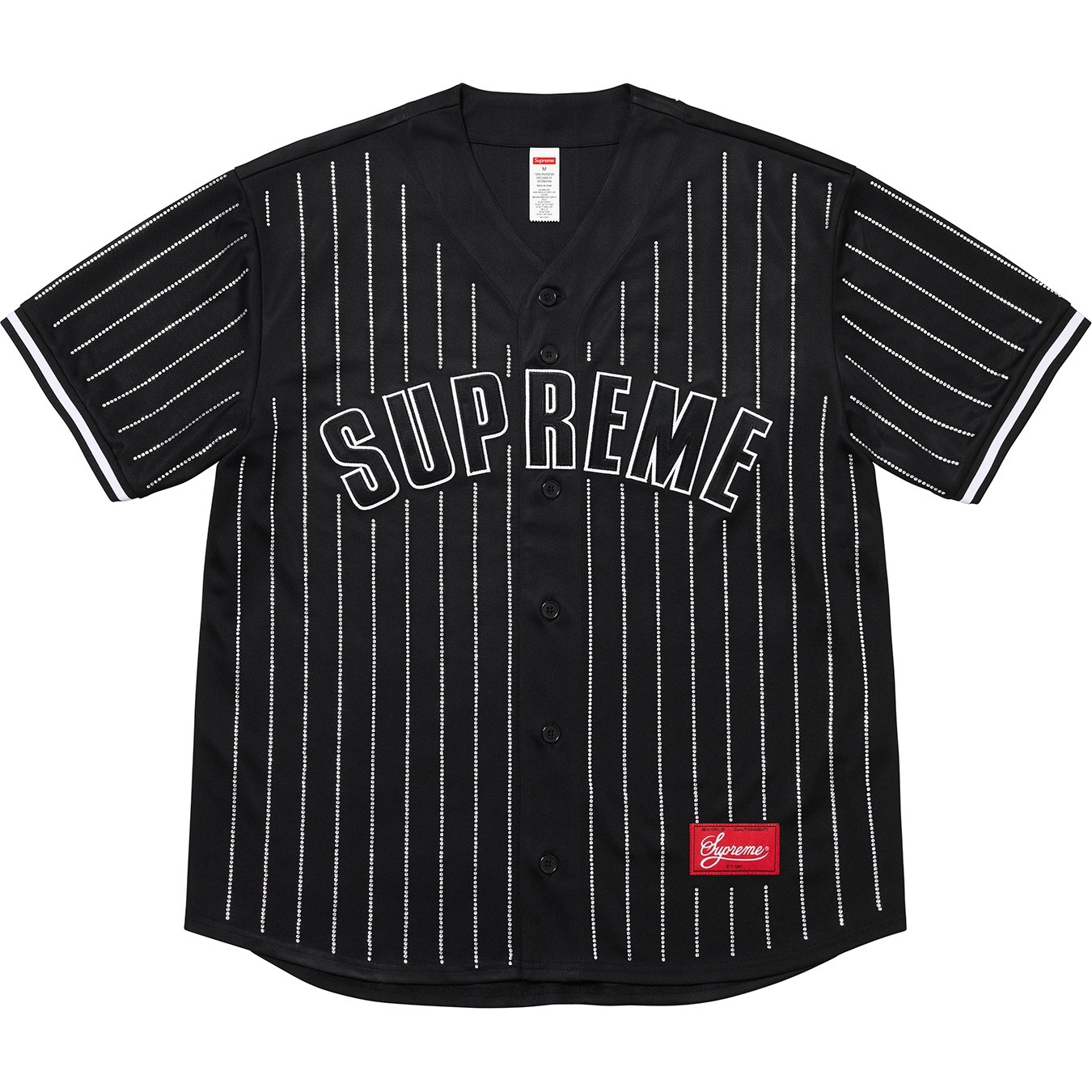 Rhinestone Stripe Baseball Jersey view 10